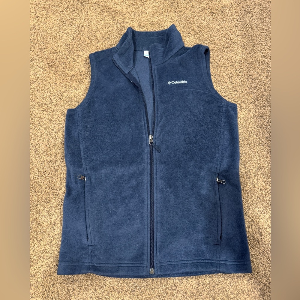 Columbia Women's Navy Blue Fleece Vest - Picture 2 of 8